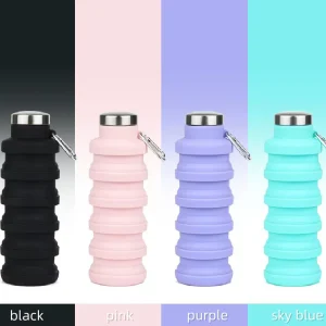 Collapsible Water Bottles 500ml silicone